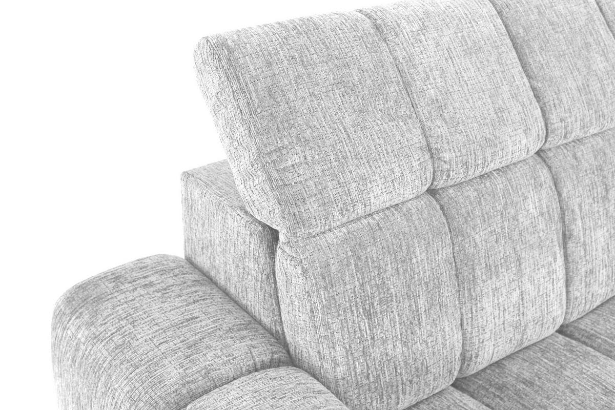 Kutna Garnitura Laya - srebrne boje, Moderno, tekstil (155/250cm) - Premium Living