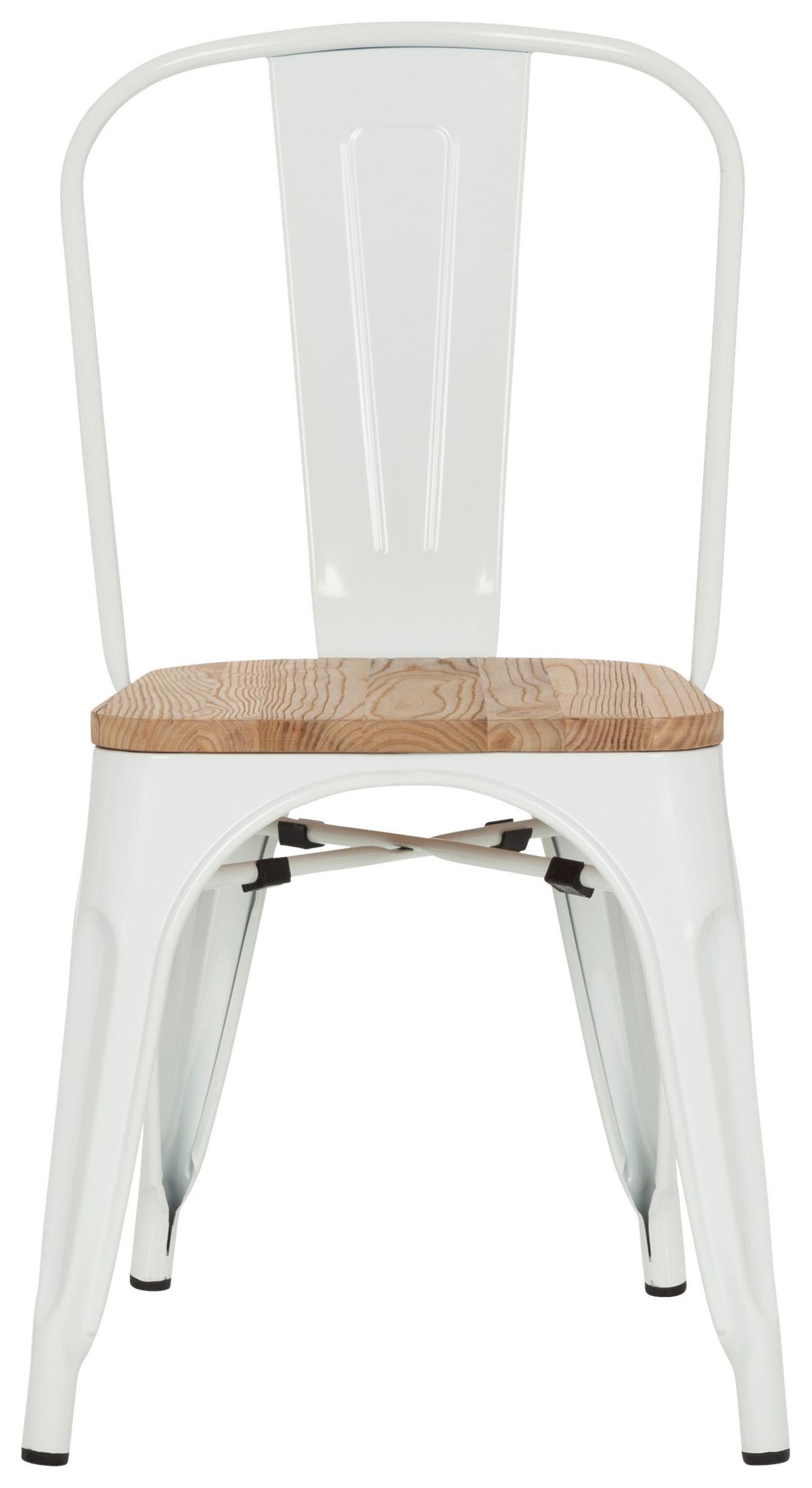 Stol Vantaggio Comfort W, Bela, Brest - bela/temno rjava, Basics, kovina/les (44/84/54cm) - MID.YOU