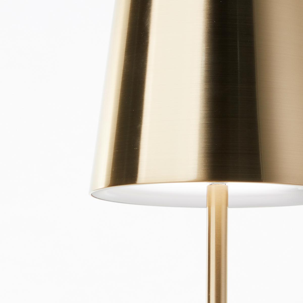 LAMPA STOŁOWA Z AKUMULATOREM G40939/18 XAANA - kolor mosiężny, Konventionell, metal (11/37cm) - Brilliant