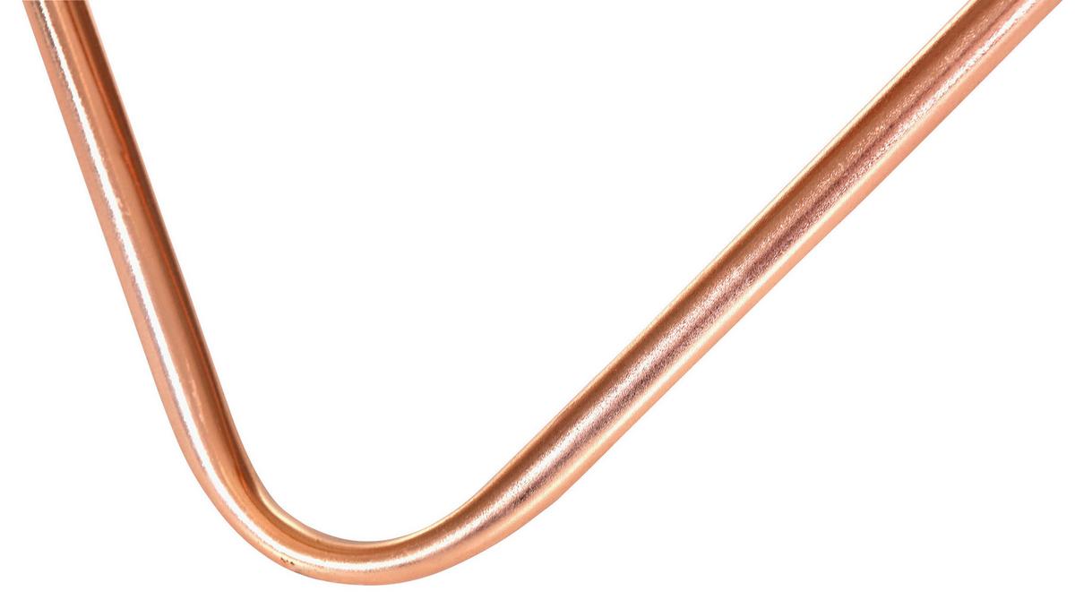 STOLIK KAWOWY MODA - kolor miedziany, Konventionell, metal/szkło (70/40/40cm) - Livetastic