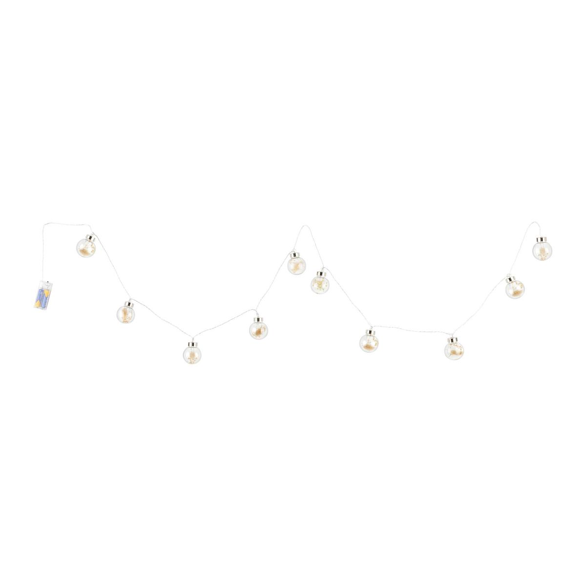 Lichterkette Blanche inkl. 2xAA Batterien - Naturfarben, Kunststoff/Metall (165cm)