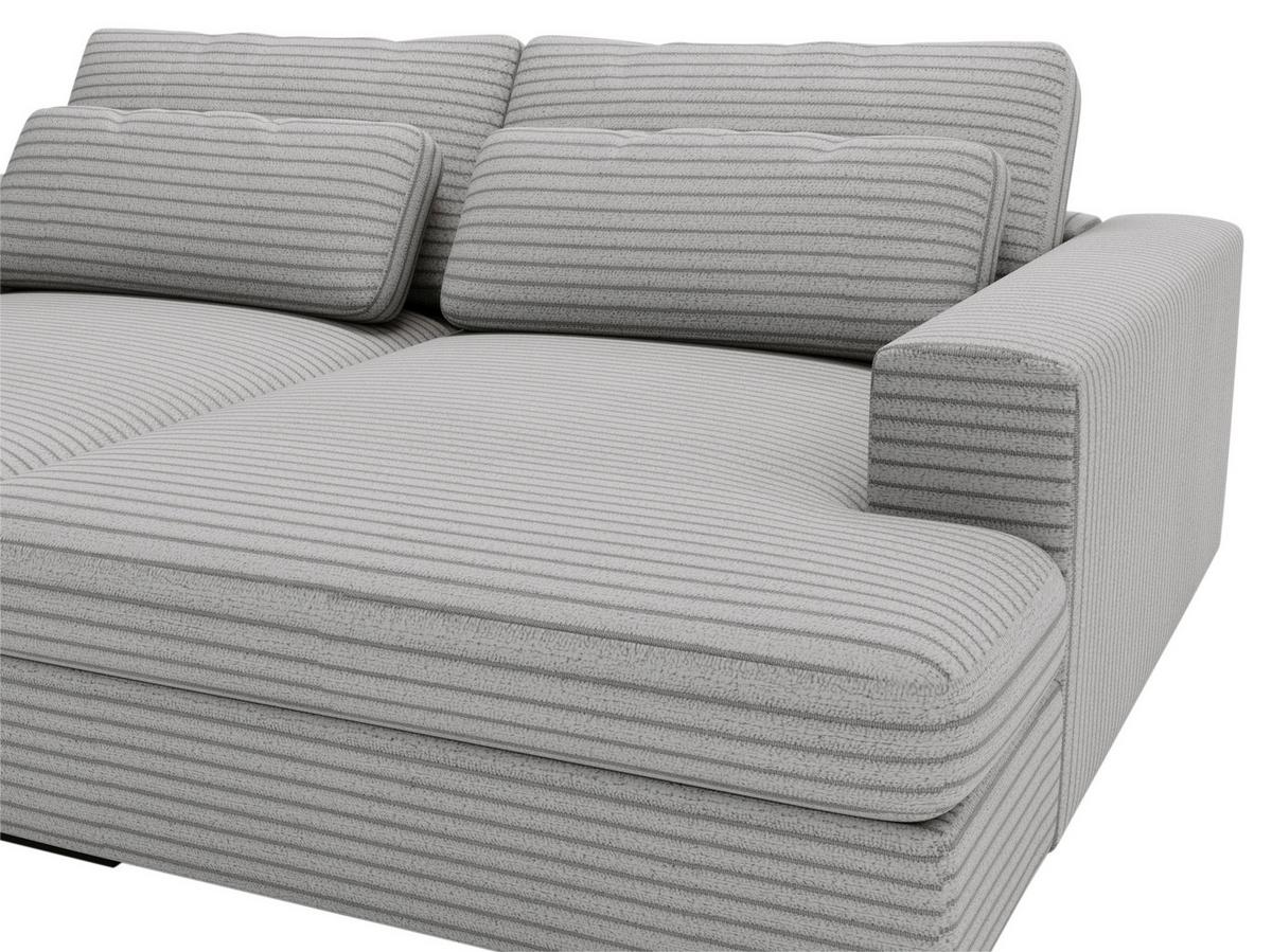 SOFA BIG LEILA -EXKLUSIV- - czarny/szary, Design, tkanina (218/80/158cm) - home24