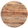 Esstisch aus Mangoholz massiv - Schwarz/Naturfarben, Lifestyle, Holz/Metall (105/76cm) - Zandiara