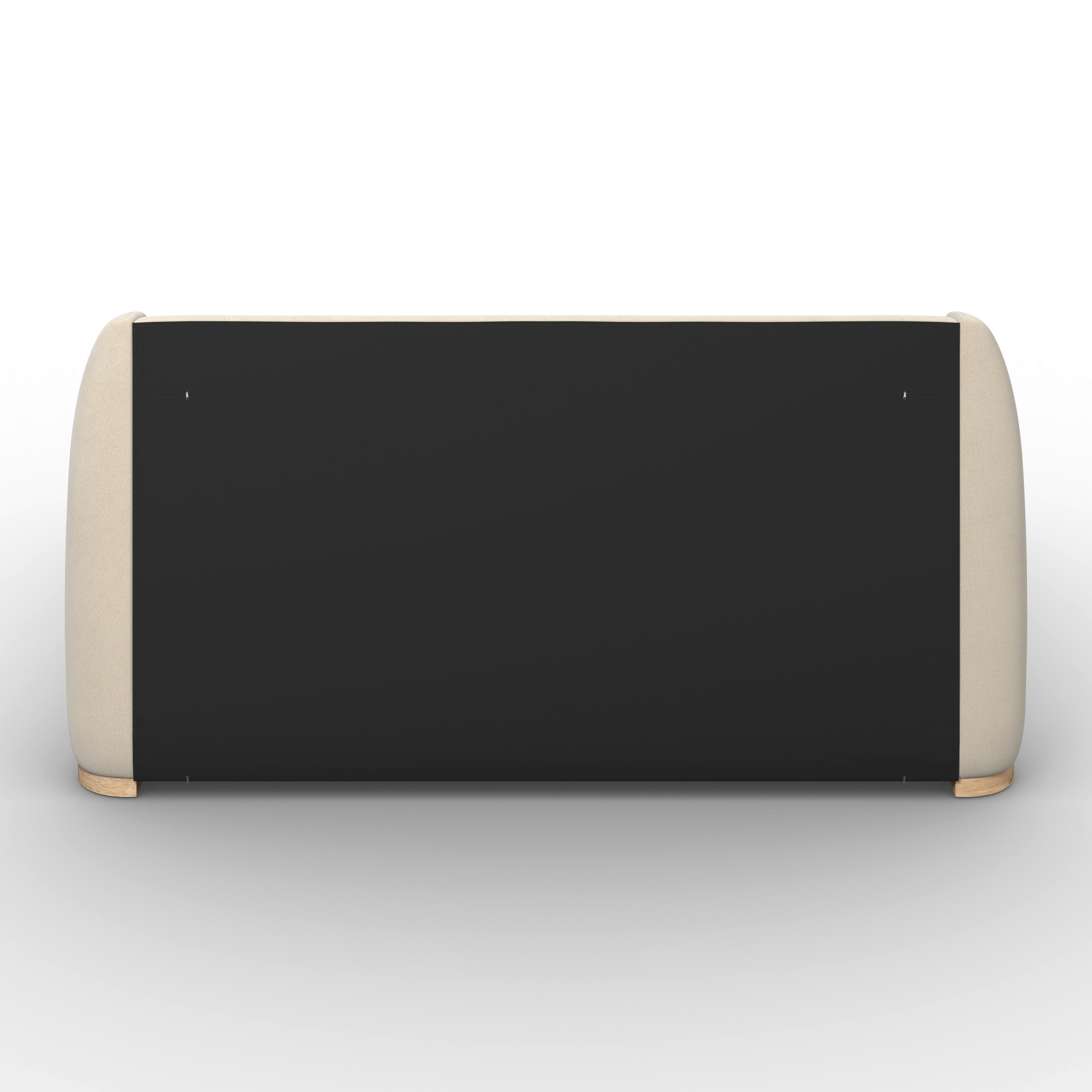 STOPPAD SÄNG FRIDA - beige/svart, Modern, metall/trä (180/200cm) - Bessagi Home