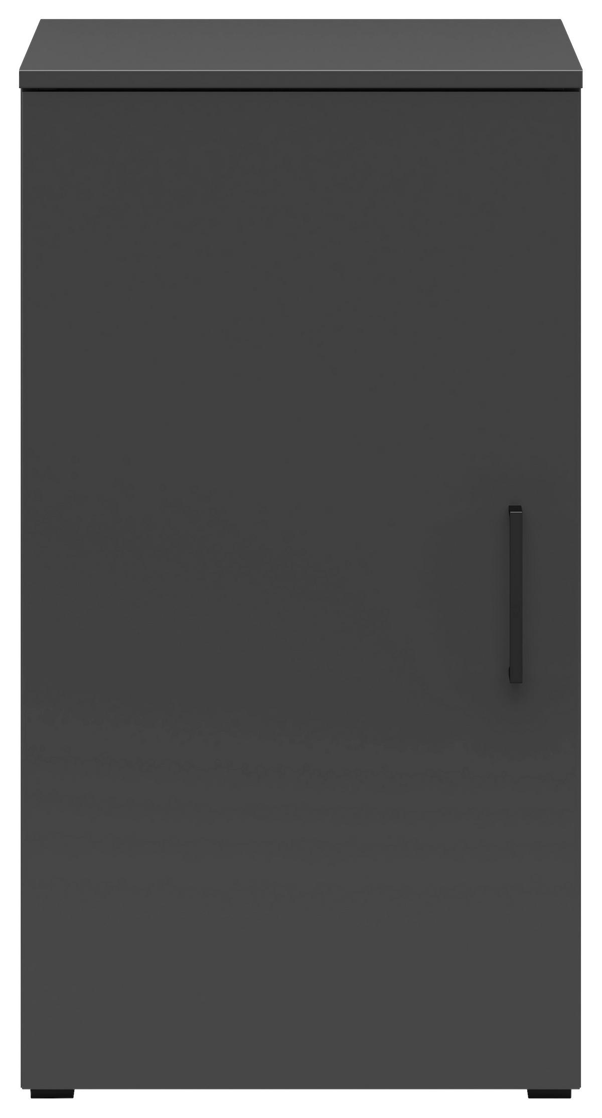 Komoda Multi - boje grafita/crna, Moderno, drvni materijal/plastika (45/83/40cm) - Modern Living