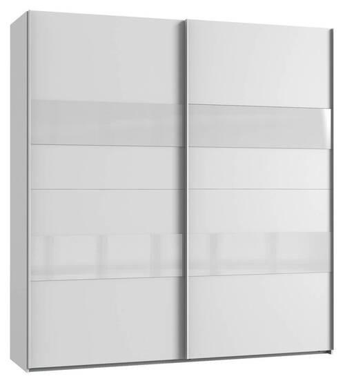 Omara Z Drsnimi Vrati Altona, Bela, Steklo - bela, Konvencionalno, kovina/leseni material (135/200/64cm) - Mömax