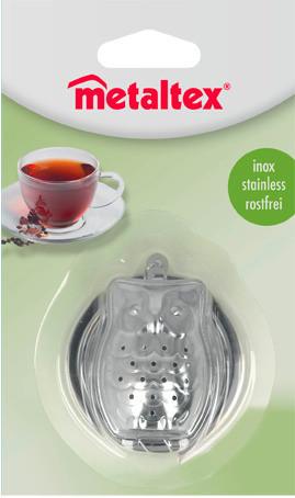 Teatojás Owl - fém (5/7/3cm) - Metaltex