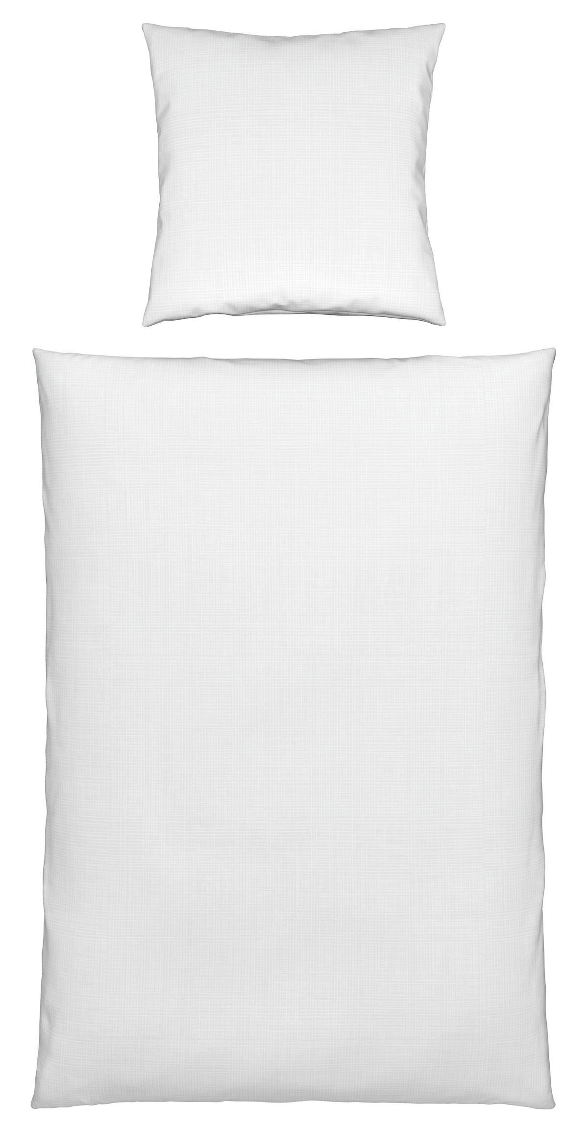 Bettwäsche Melania in Weiß ca. 135x200cm - Weiß, LIFESTYLE, Textil (135/200cm) - Modern Living