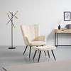 Hocker Gunvor Beige - Beige/Schwarz, MODERN, Holz/Textil (59,5/39/40cm) - Based