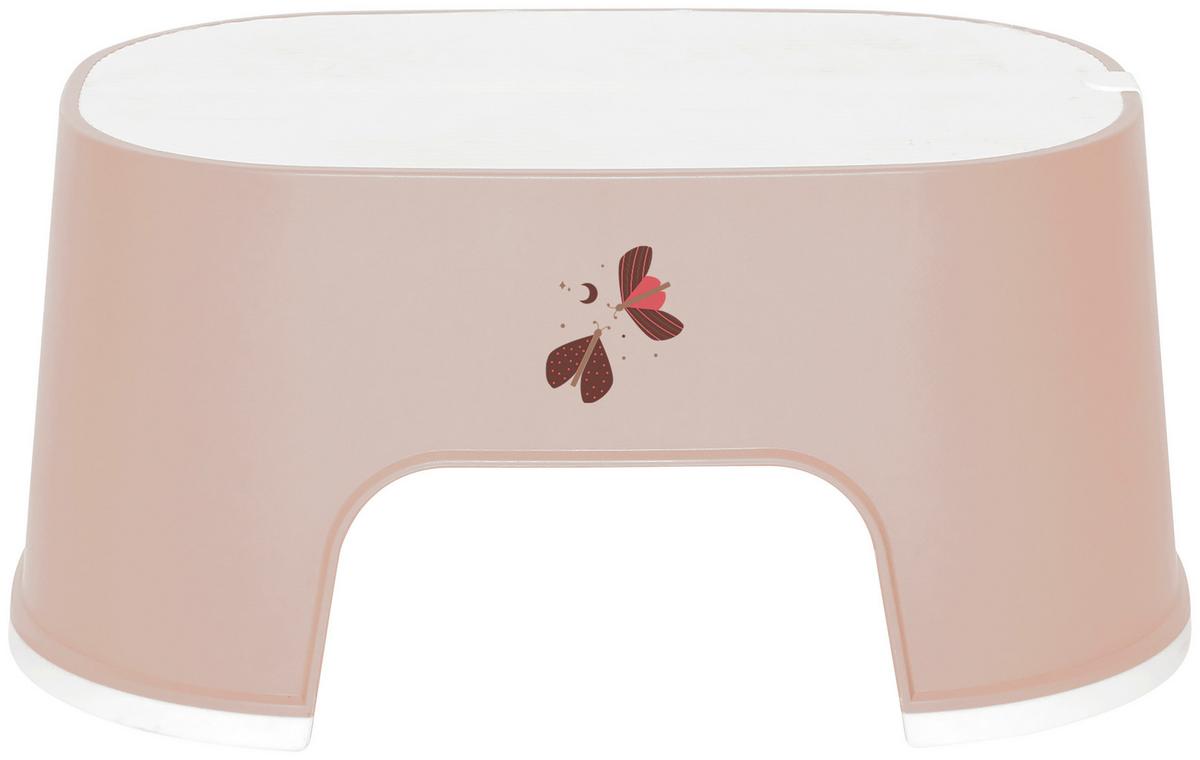 STOPIEŃ 654108 - brudny róż, Basics, tworzywo sztuczne (33,7/22,9/15,5cm) - Bebe Jou