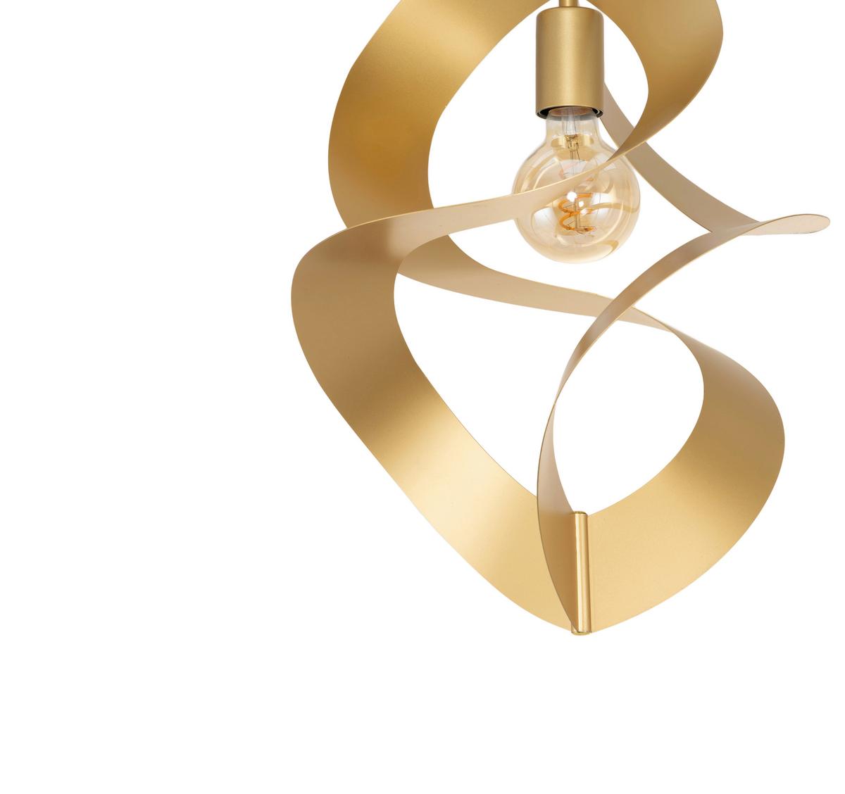 LAMPA SUFITOWA DORISA - kolor złoty, Design, metal (35/60cm) - Collet's Monde