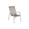 Vrtni Stol Amalfi, 2 Kos, Rjava - srebrne barve/rjava, Konvencionalno, kovina/tekstil (56/97/76cm) - Gardenson