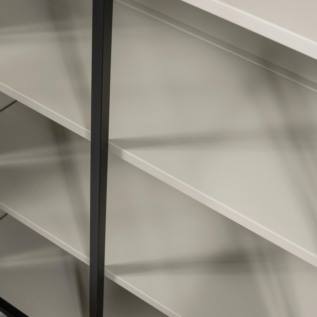 Vitrine Exhibit Schwarz - Schwarz, Design, Glas/Metall (96/200/40cm) - Livetastic