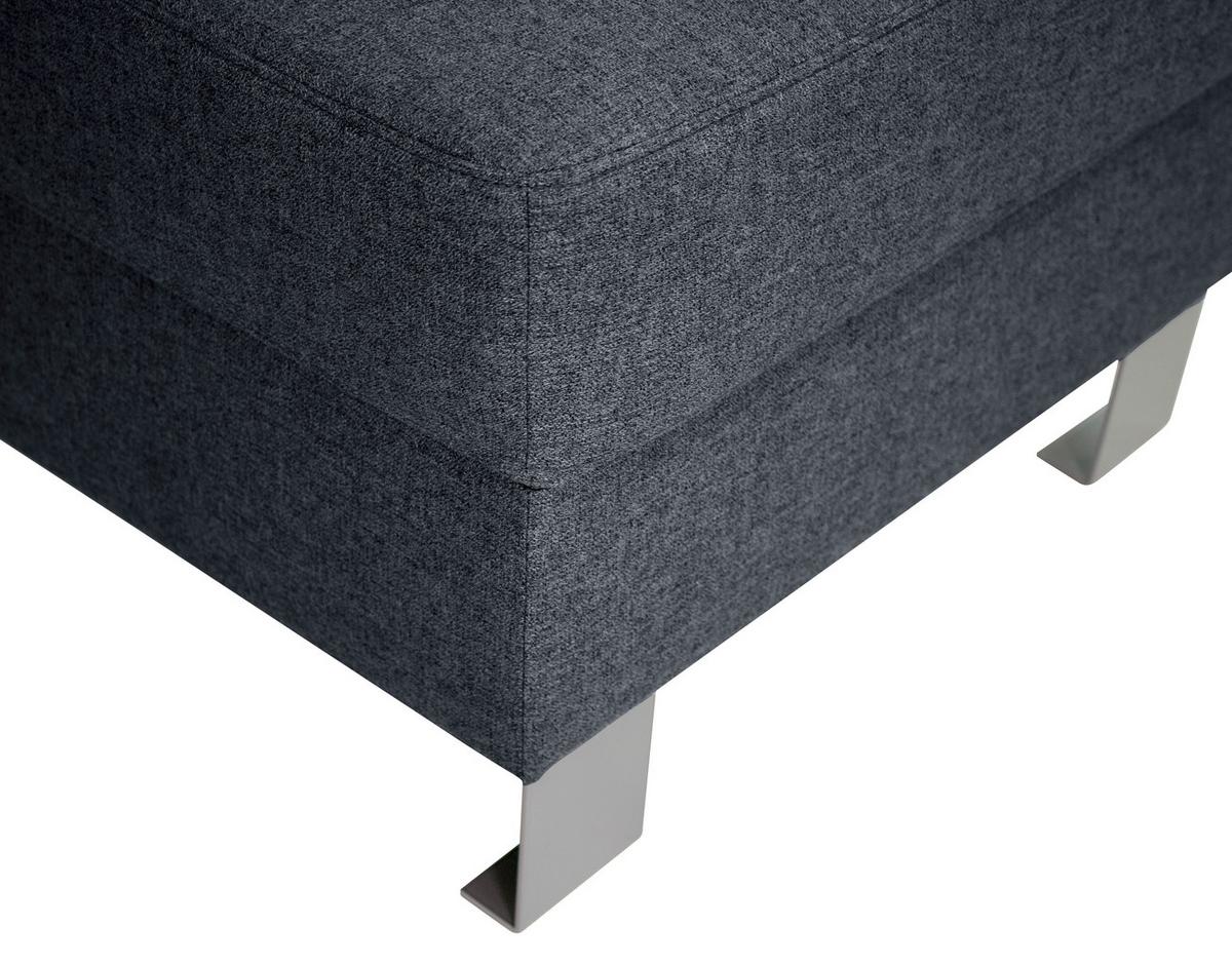 HOKER TIM - EXKLUSIV- - kolor srebrny/szary, Design, metal/tkanina (62/41/62cm) - Xora