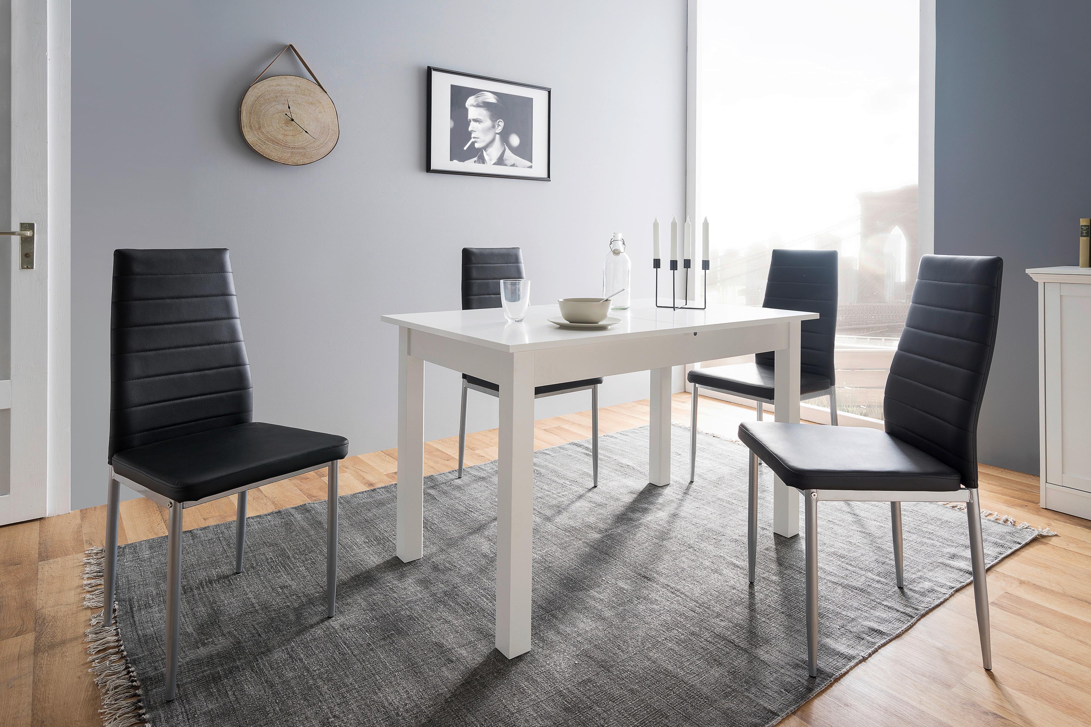 STÓŁ DO JADALNI COBURG 120 - biały, Design, materiał drewnopochodny (120/70/76,5cm) - Carryhome