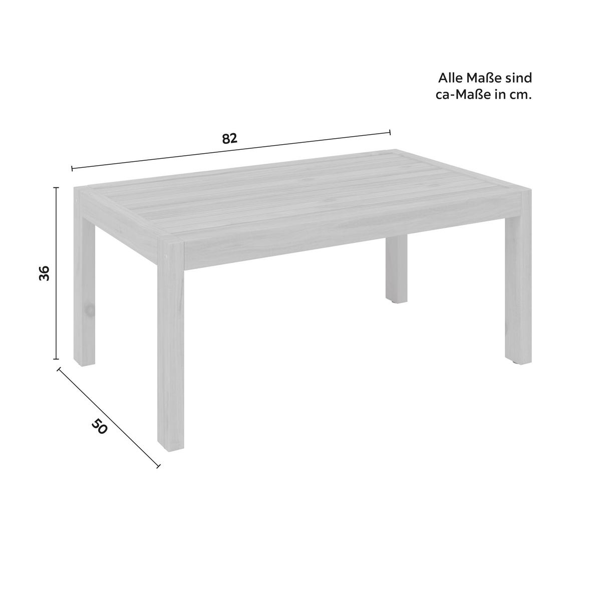 Loungegarnitur Effie Hellgrau Holz/Textil - Hellgrau, Modern, Holz/Kunststoff (124/64,5/63,5cm) - Bessagi Garden