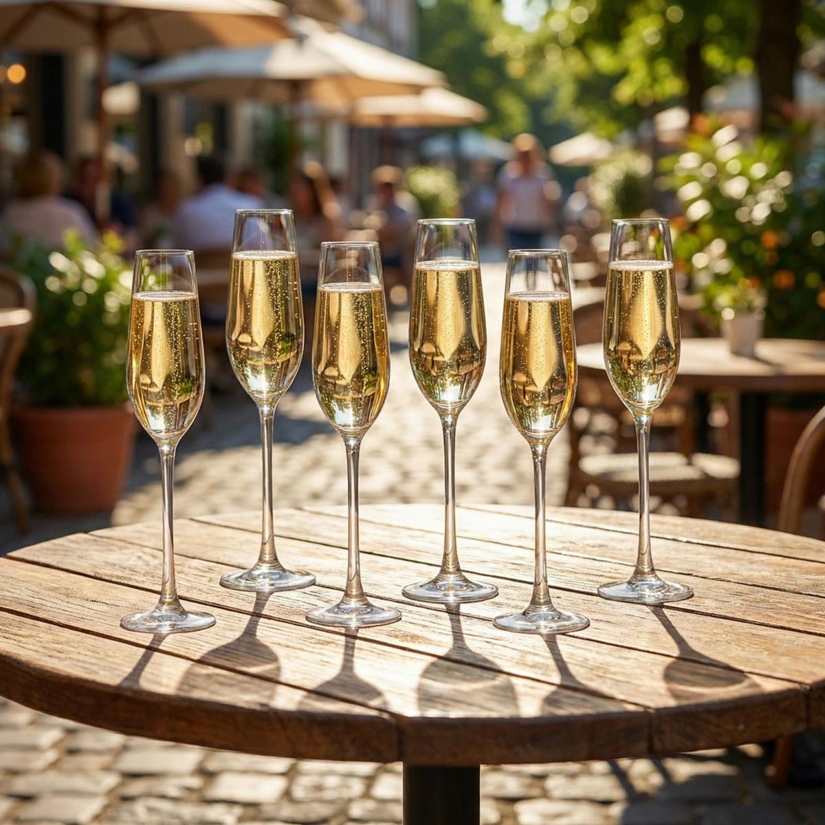 Pohárkészlet Sekt-Gläser, Ew-Tg-2892-Cb - áttetsző, Basics, üveg (7/26,2cm) - Echtwerk