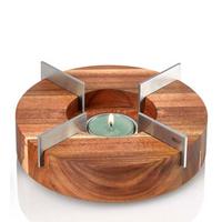 PODGRZEWACZ TK51 - kolor akacjowy, Design, metal/drewno (16/5,5cm) - AdHoc