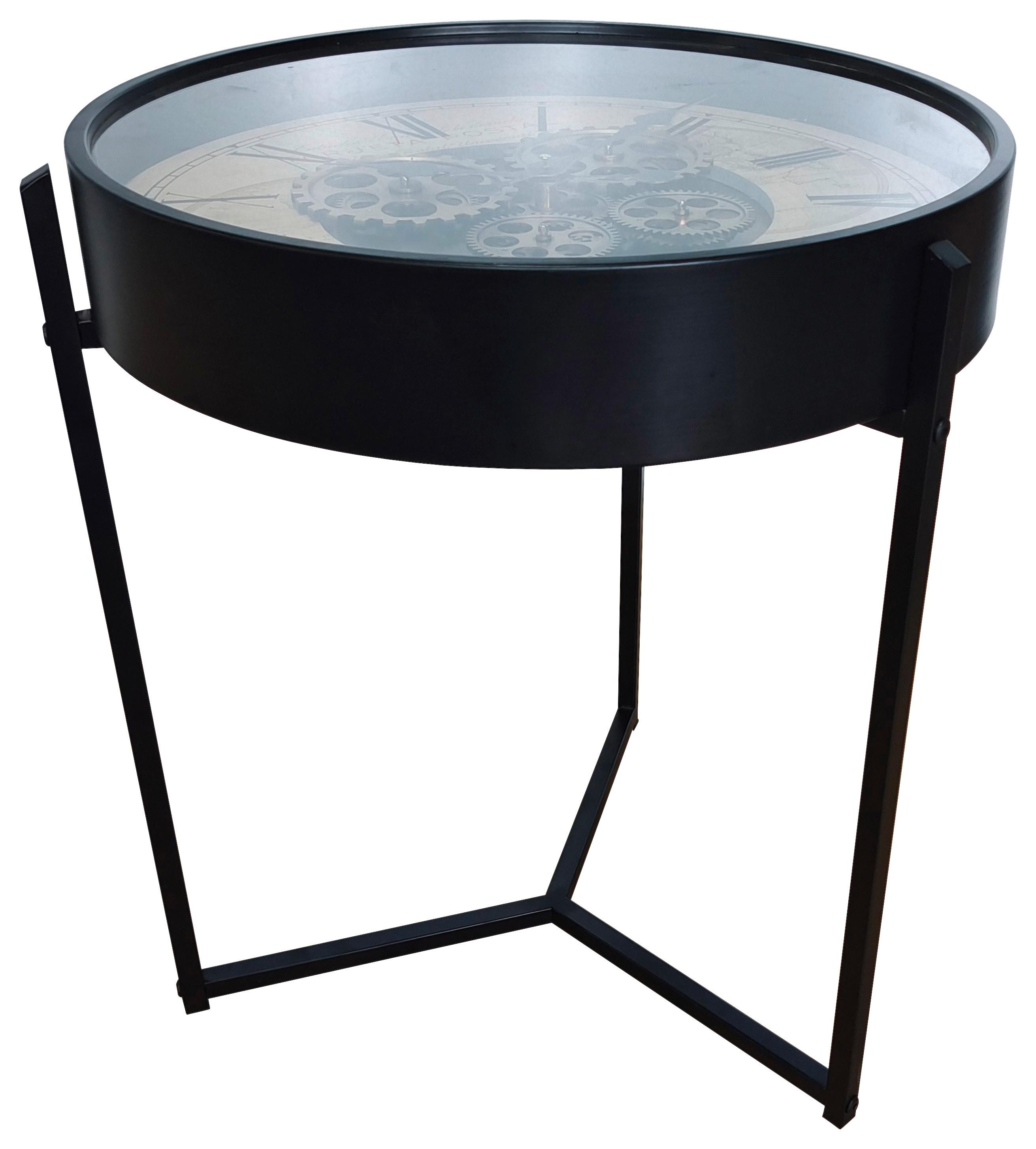 Stolić Time 2 - crna, Moderno, staklo/metal (49,5/57cm) - Modern Living