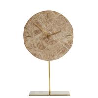 ZEGAR STOŁOWY 7109882_MORENO - brązowy, Basics, kamień/metal (25,5/10/42,5cm) - Light & Living