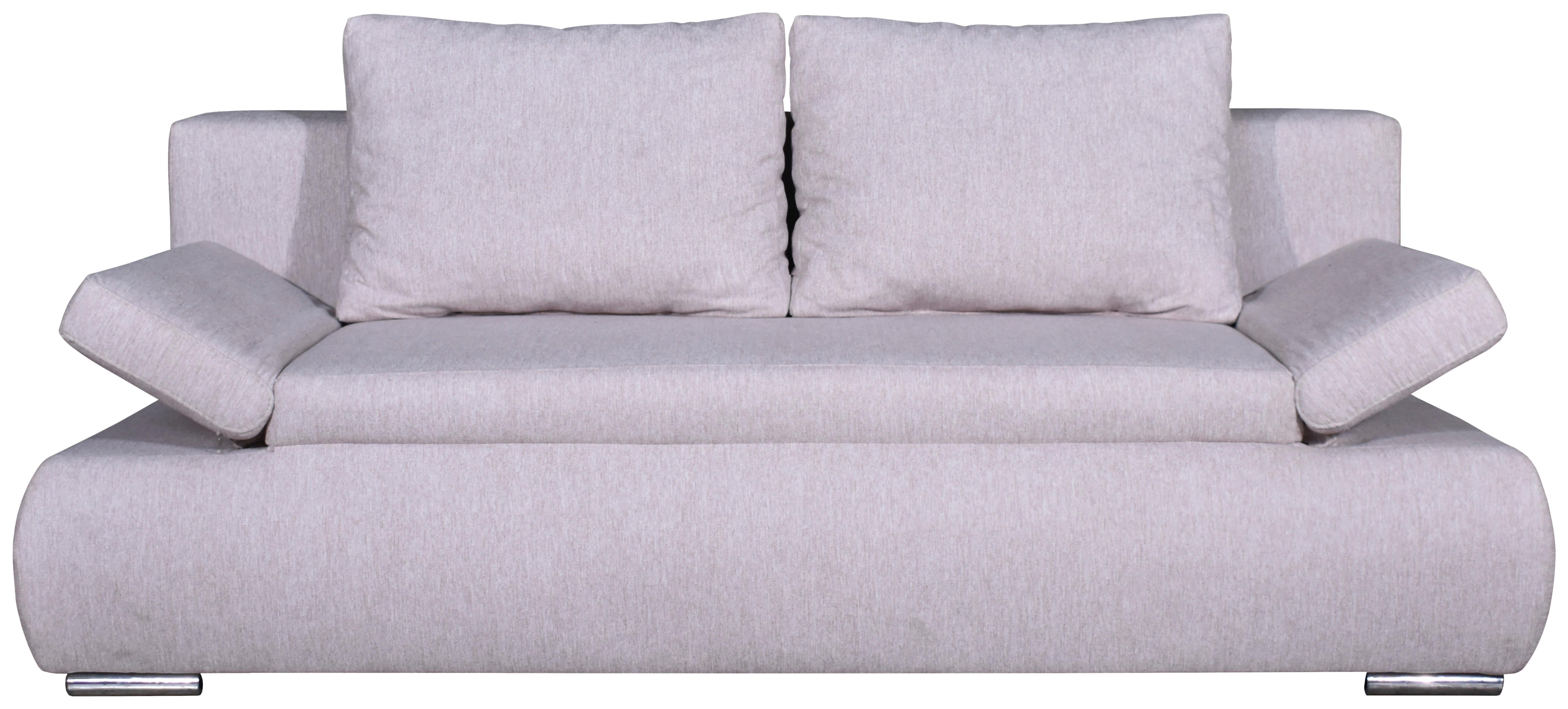 Trosjed Na Razvlačenje Orcia Orica - svijetlo ružičasta/boje kroma, Konvencionalno, drvni materijal/drvo (207/95/90cm)