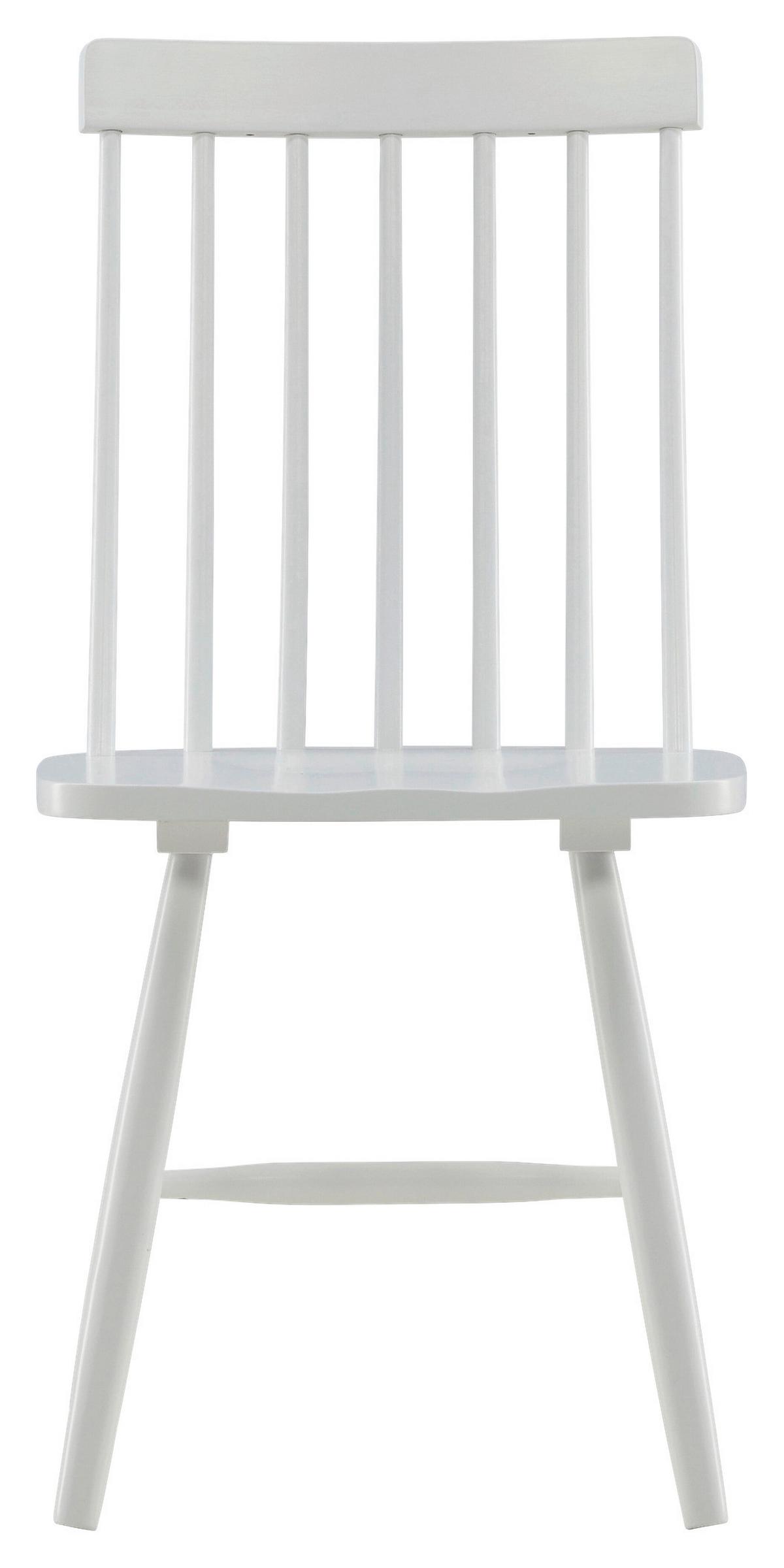 STUHL-SET LÖNNEBERGA - Weiß, Design, Holz (43/87/55cm) - Livetastic