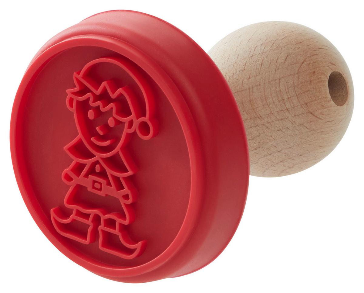 Keksstempel Christmas Fable Rot - Rot, KONVENTIONELL, Holz/Kunststoff (10/7,5cm) - Modern Living