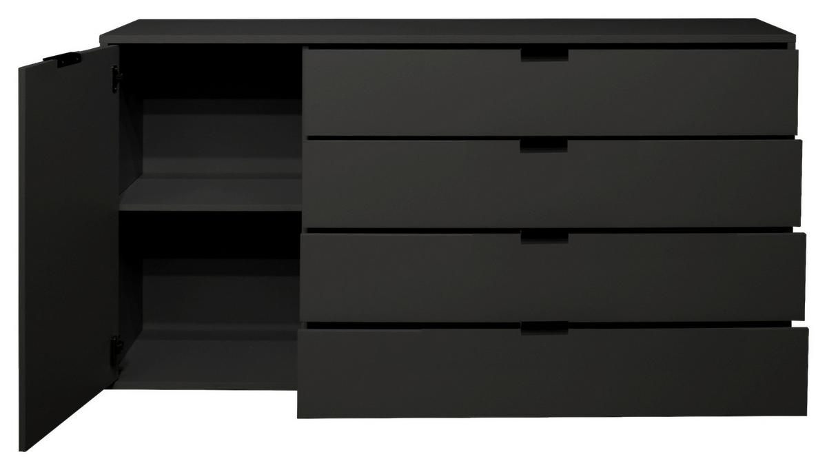 Sideboard Bounty in Anthrazit - Anthrazit, MODERN (168/87/45cm) - Premium Living