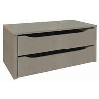 WKŁAD Z SZUFLADAMI ZUBEHÖR PACKS - szary, materiał drewnopochodny (88/39/45cm) - Carryhome