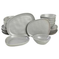 SERWIS OBIADOWO-ŚNIADANIOWY ALBEROBELLO - szary, Basics, ceramika