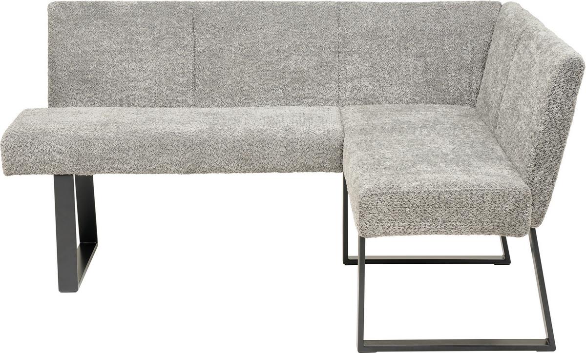 ŁAWKA NAROŻNA TERRI - czarny/szary, Konventionell, metal/tkanina (160/130cm) - MID.YOU