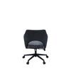 SNURRSTOL VALLETTA - svart/antracit, Klassisk, metall/textil (63/82-88/61cm) - Premium Living