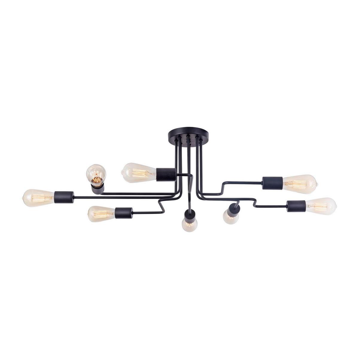 Deckenleuchte Gilbert Schwarz max. 60 Watt - Schwarz, Trend, Metall (87/59/22.7cm) - MAYTONI