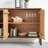 DRESSOIR SHIVA - Acacia-kleuren/Zwart, Modern, Hout/Metaal (160/86/40cm) - Mömax
