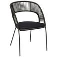 Armlehnstuhl Schwarz - Schwarz, Metall (56/81/47/62cm) - MÖMAX modern living