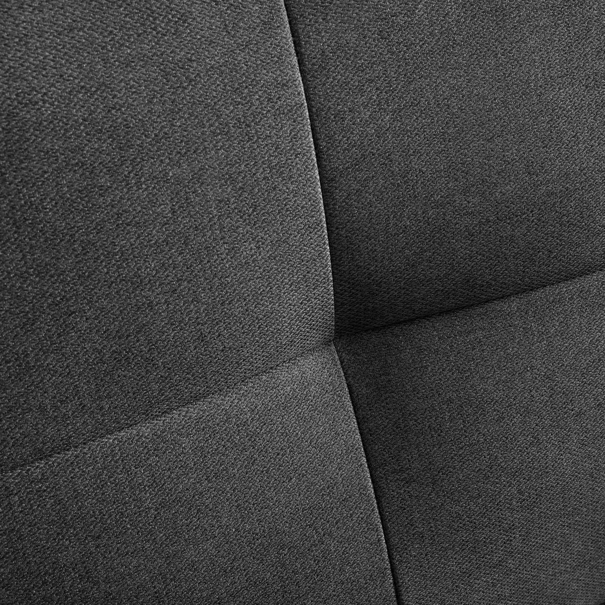 Schlafsessel dunkelgrau, "Malic" - Dunkelgrau/Eichefarben, Modern, Textil/Metall (80/84/90cm) - Bessagi Home