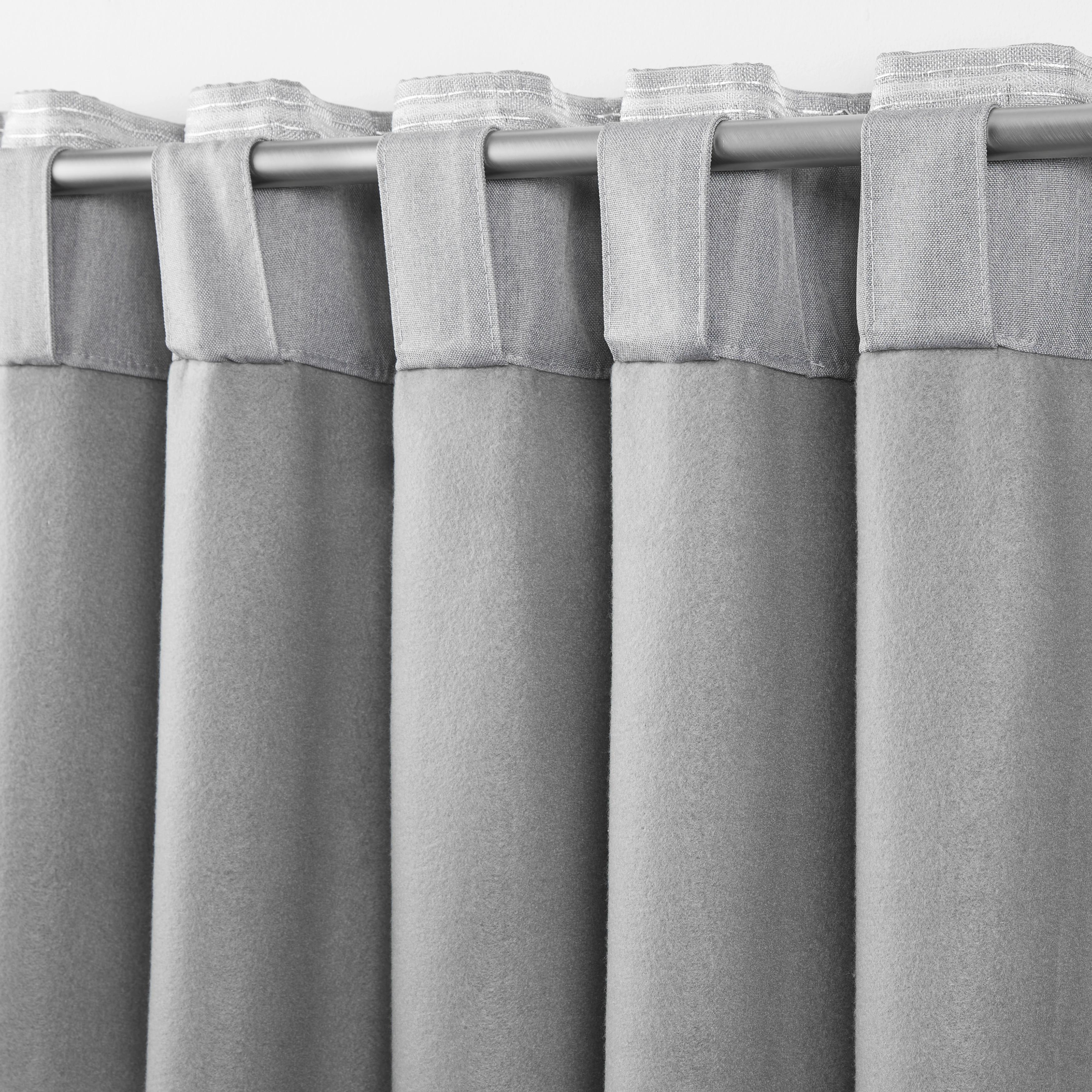 Verdunkelungsvorhang Thermo in Grau ca. 140x245cm online kaufen mömax