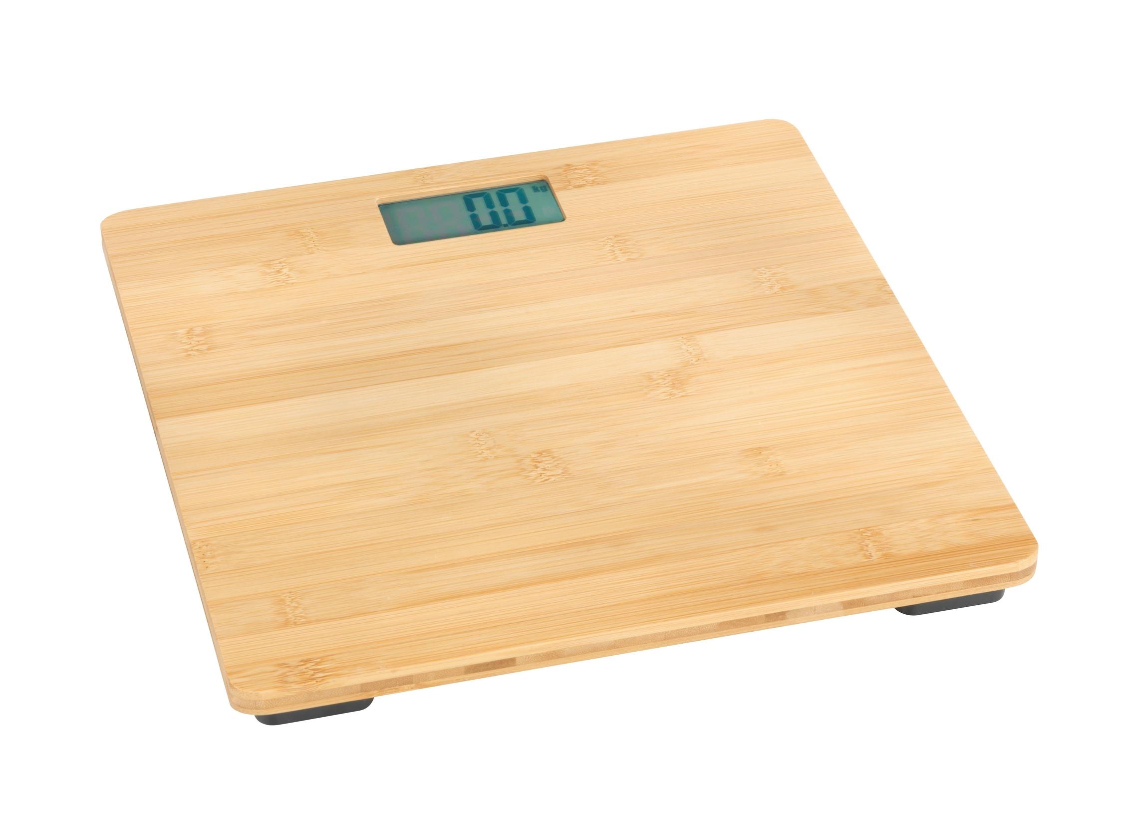 Cântar Bambus - culoare natur, Modern, materiale naturale (30/2,7/30cm) - Wenko
