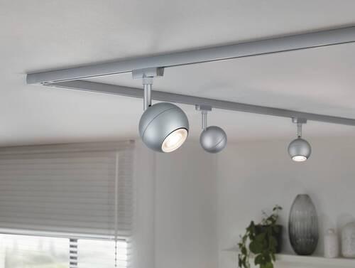 Schienensystem-Strahler Urail Tup Chromfarben max. 10 Watt - Chromfarben/Opal, Design, Metall (8,0/15,9cm) - Paulmann
