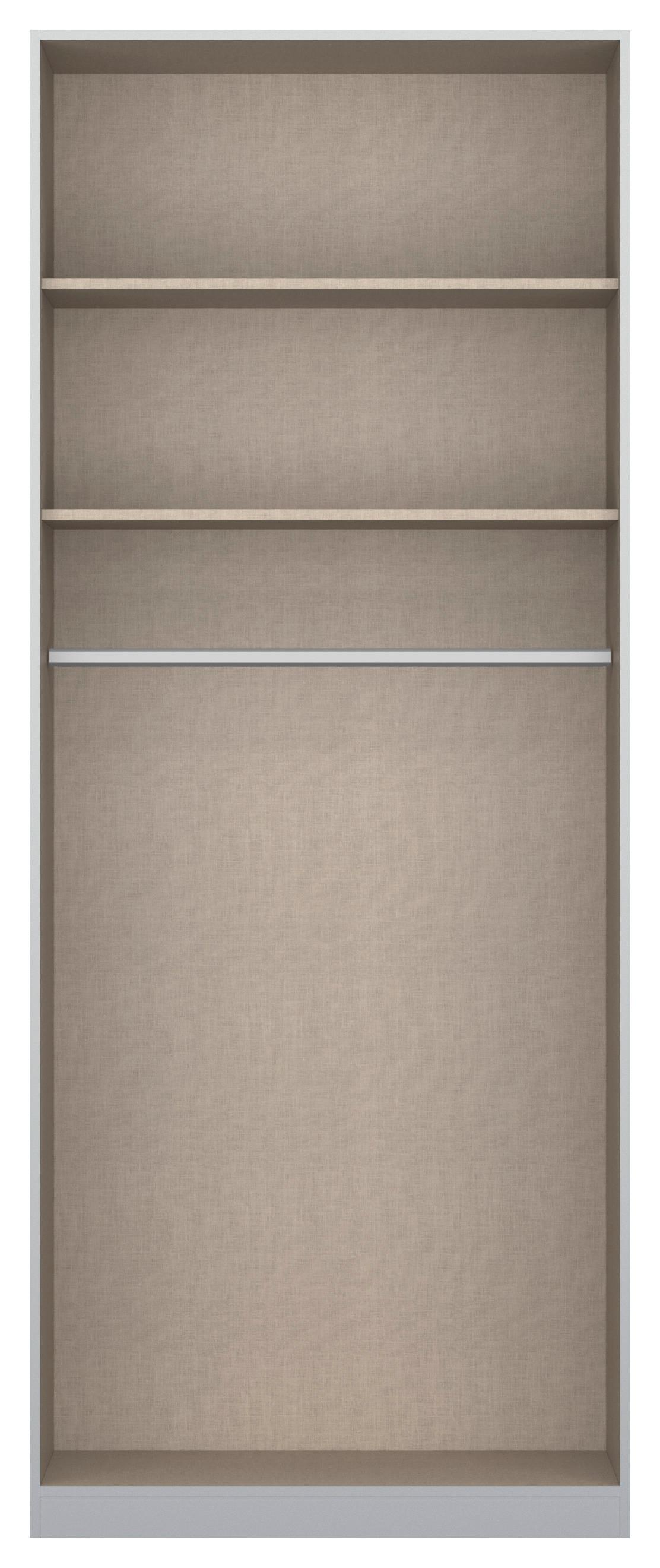 DULAP USI ROTATIVE ALABAMA - argintiu/gri deschis, Modern, material pe bază de lemn (91/229/54cm)