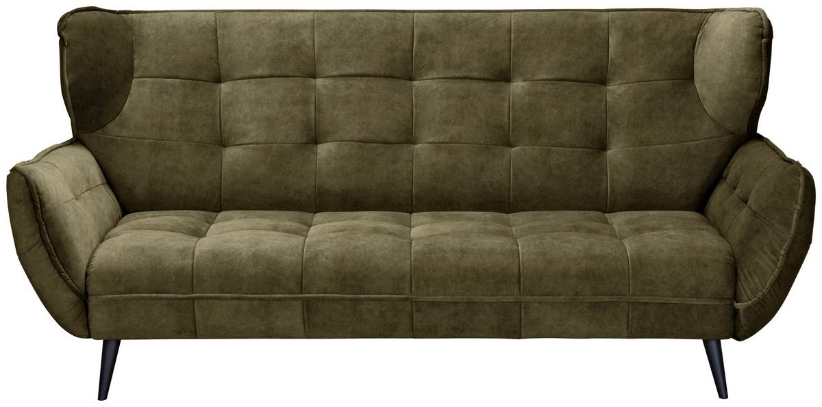Háromszemélyes Kanapé Ariana - olívazöld, Modern, textil (221/105/98cm)
