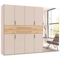Kleiderschrank Lumio Kaschmir/eiche Artisan - Kaschmir/Eiche Artisan, Konventionell, Glas/Holzwerkstoff (270/208/58cm) - Modern Living