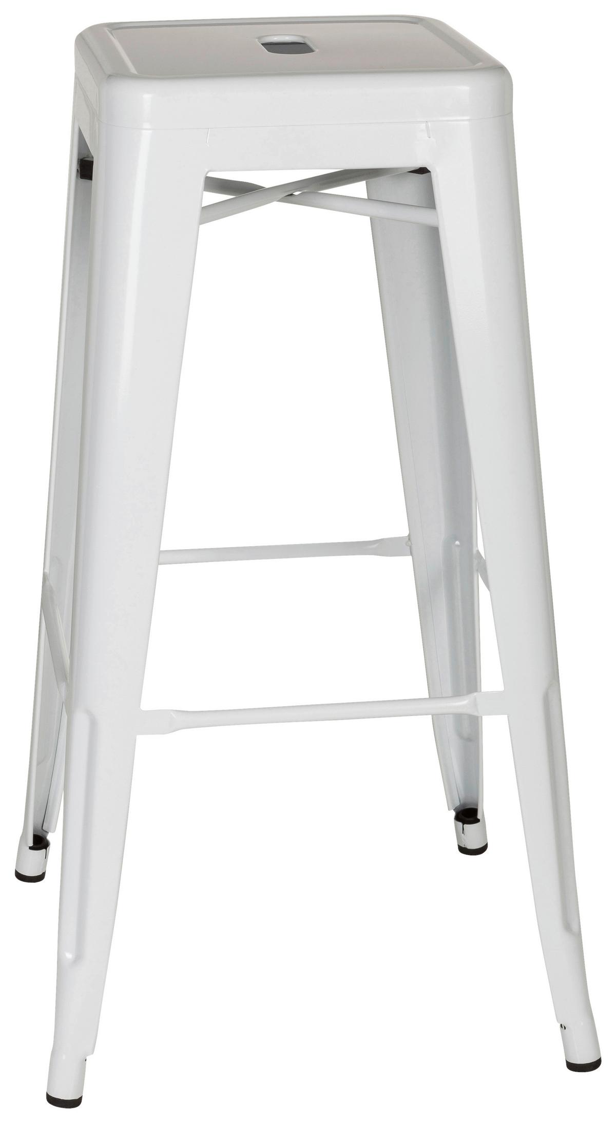 Barski Stol Vantaggio High, Rdeča - bela, Basics, kovina (44/77/44cm) - MID.YOU