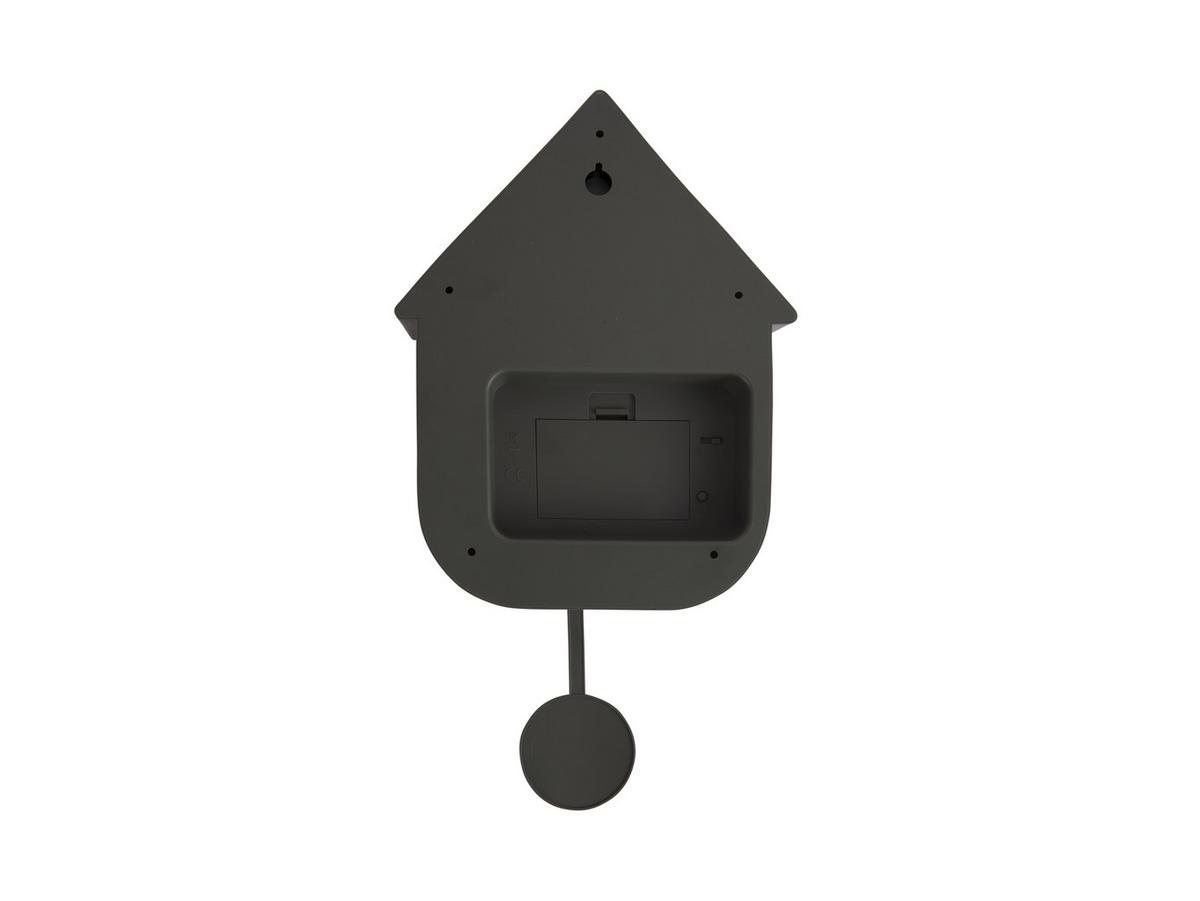 ZEGAR ŚCIENNY KA5768GR - oliwkowa zieleń, Konventionell, tworzywo sztuczne (21,5/41/8,5cm) - Karlsson