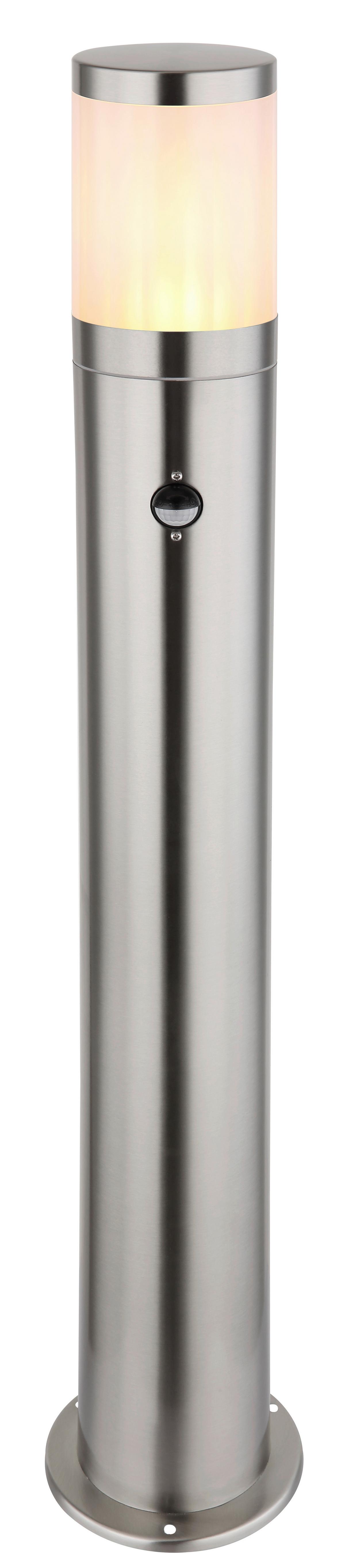 AUSSENLEUCHTE XELOO SILBERFARBEN 1-FLAMMIG - Silberfarben, Basics, Kunststoff/Metall (14/80cm) - Globo