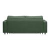 CANAPÉ-LIT AGNETA -BASED- - vert foncé/noir, MODERN, textile/bois (200/83/97cm) - Based
