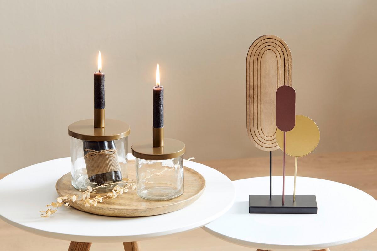 Stabkerzenset Melia I in Schwarz, 7 Stück - Schwarz, Design (2,2/11cm) - Modern Living