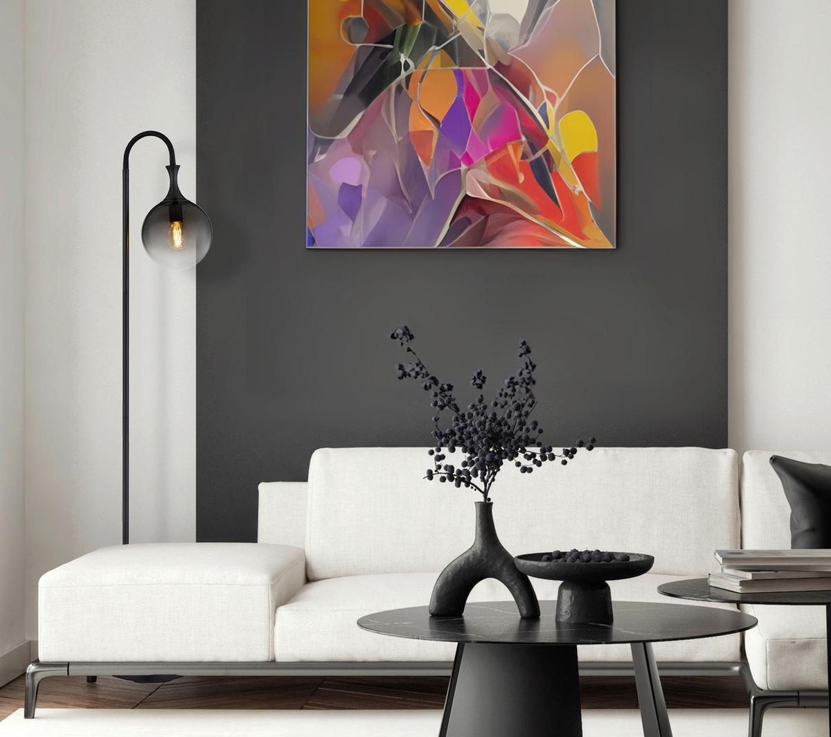 Podna Svjetiljka Dalton - siva/crna, Design, staklo/metal (29/25/152cm) - Globo