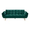 CANAPÉ-LIT CORA - vert/couleur naturelle, MODERN, textile/bois (214/92/81cm) - Bessagi Home