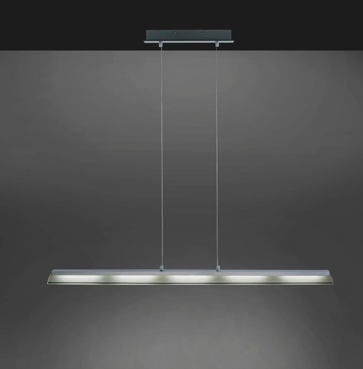 Viseča Led-svetilka Lolasmart - Zara, Srebrna, 5 X 4 W - srebrne barve, Moderno, kovina/umetna masa (100/8/120cm)